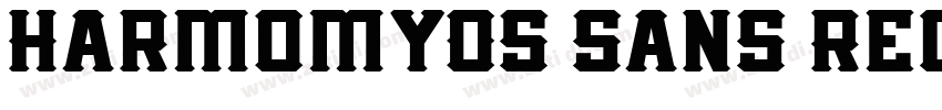 HarmomyOS Sans Regul字体转换